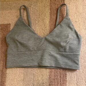 lululemon athletica Heather Gray Focuser A/B Bra XS